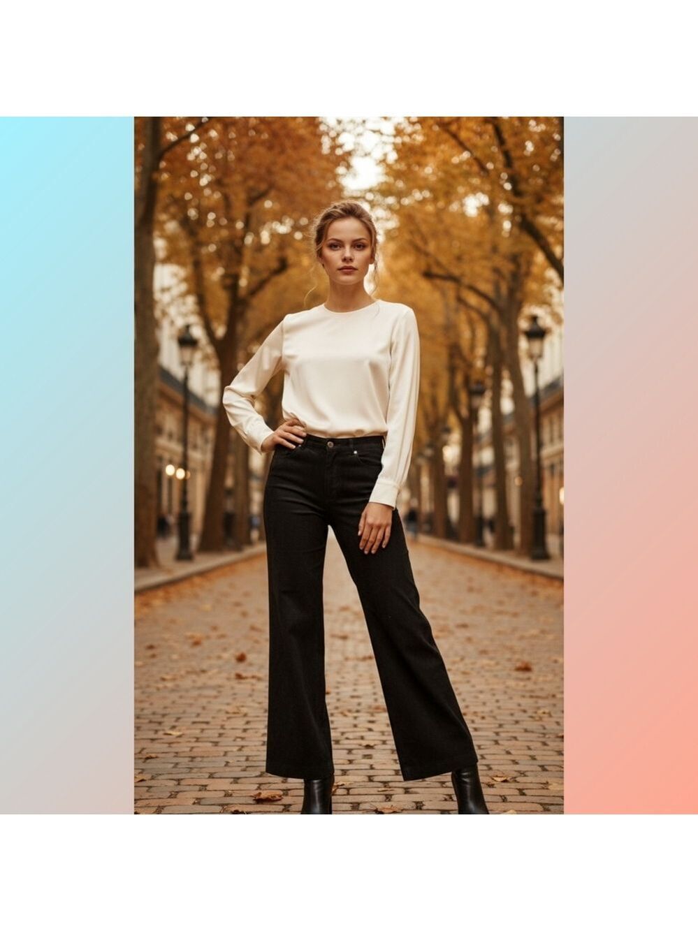 Point Zero Faux Suede Straight Leg Pants Brown